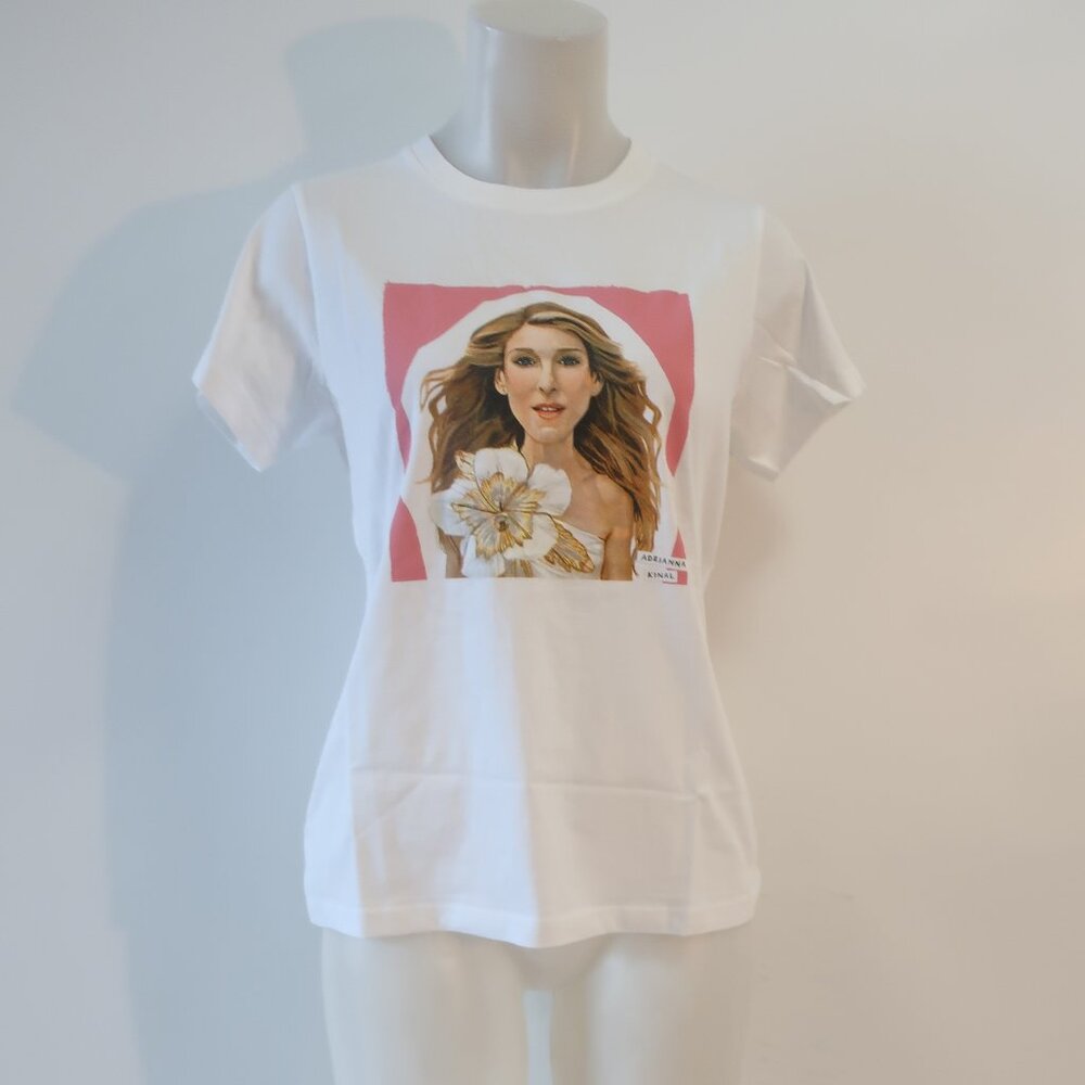 NWT Womens Proof Of Concept White Sarah JP Tee XS